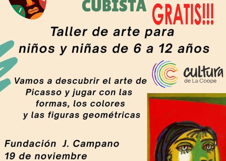 Nuevo taller en Biblioteca Campano: «Crea tu máscara cubista»