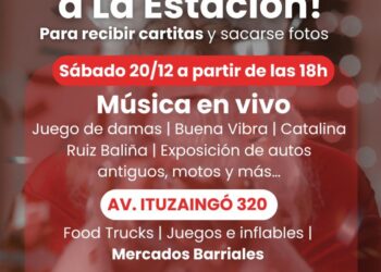 Papá Noel llega a la estación: música en vivo y actividades para toda la familia en el festival de navidad