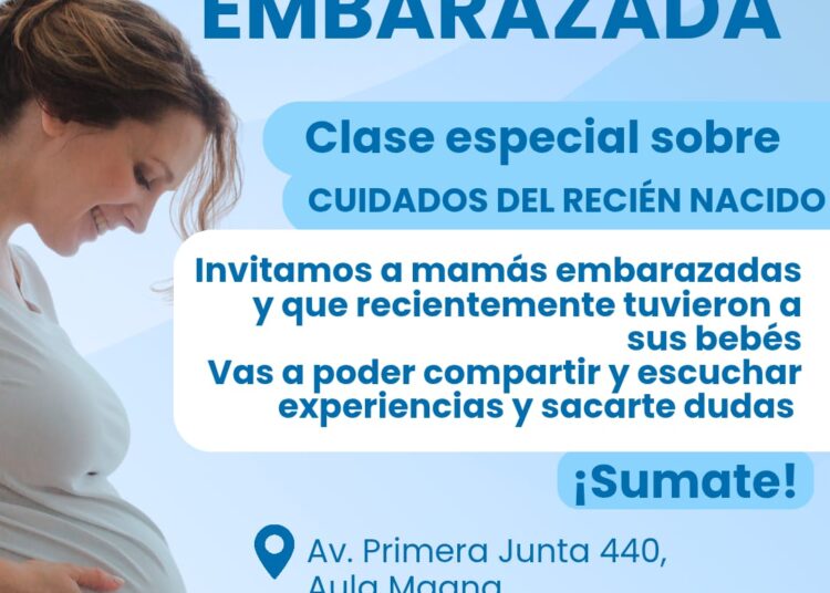 El Centro Municipal de Salud invita a un encuentro sobre cuidados del recién nacido