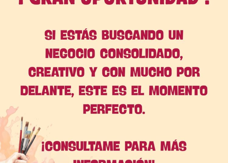 Oportunidad única: se vende el fondo de comercio de un local de artística en pleno funcionamiento