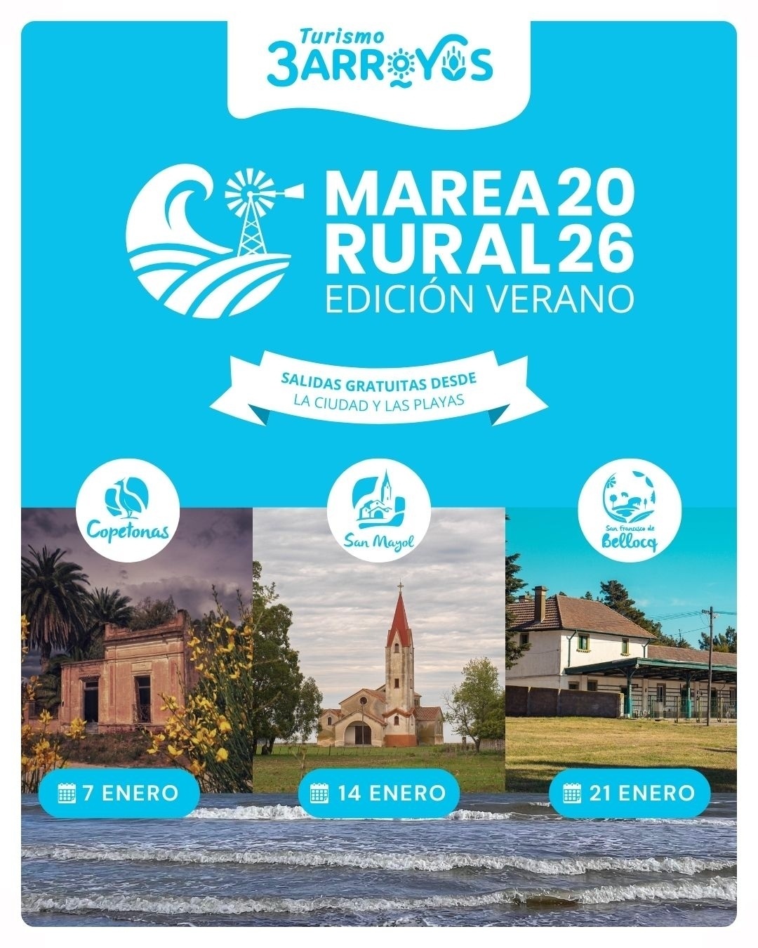 Turismo lanza la edición verano de marea rural con salidas gratuitas a los pueblos del distrito