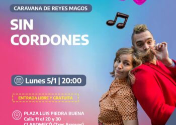 La caravana de reyes magos llega a Claromecó con el espectáculo Sin Cordones