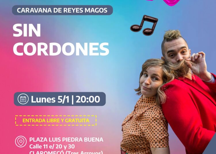 La caravana de reyes magos llega a Claromecó con el espectáculo Sin Cordones