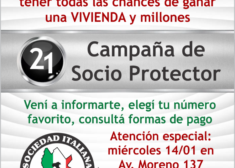 Atención especial en la Sociedad Italiana