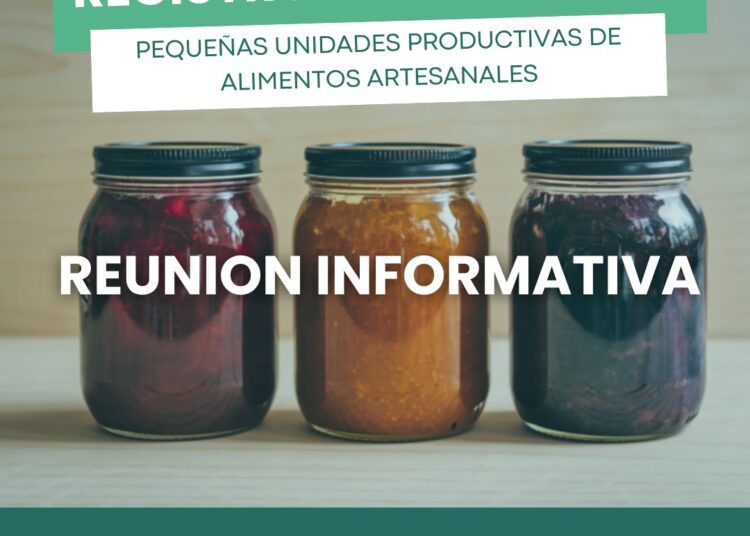 Convocan a una reunión informativa sobre el registro de alimentos artesanales en Tres Arroyos
