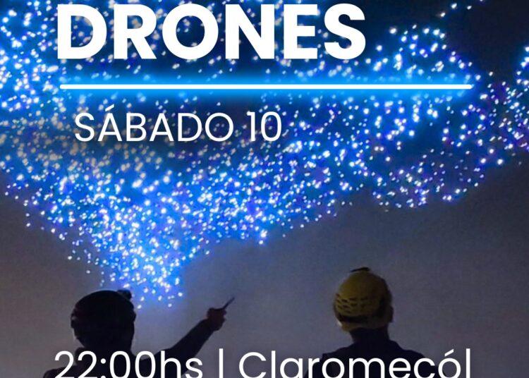 Claromecó y Orense se iluminan con un impactante show de drones este fin de semana