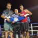Multitudinario apoyo del público al boxeo en balneario reta