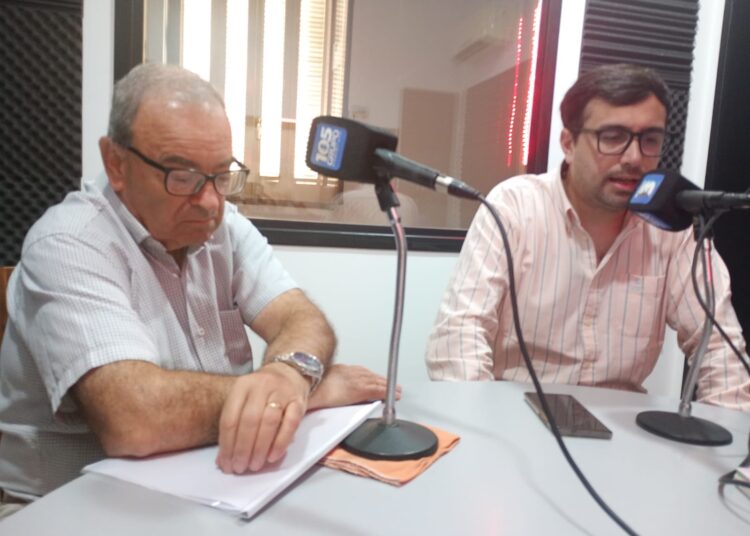 Sergio Garcimuño y el flamante secretario de Hacienda Federico Morales visitaron Radio 3 Continental
