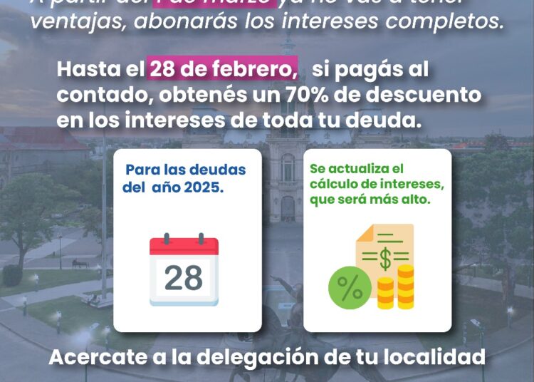 El municipio recuerda la vigencia del plan de regularización de tasas en Claromecó, Reta y Orense