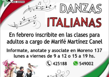 En Sociedad Italiana retoma los cursos de italiano y danzas