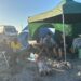 Familias y pescadores locales ya acampan en Claromecó en la previa de Las 24 Horas