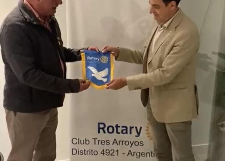 El Rotary Club Tres Arroyos fortaleció vínculos con la visita del gobernador del Distrito 4921