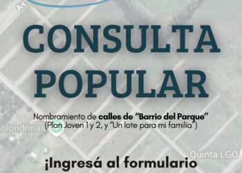Consulta Popular del HCD: Denominación de calles del «Barrio del Parque»