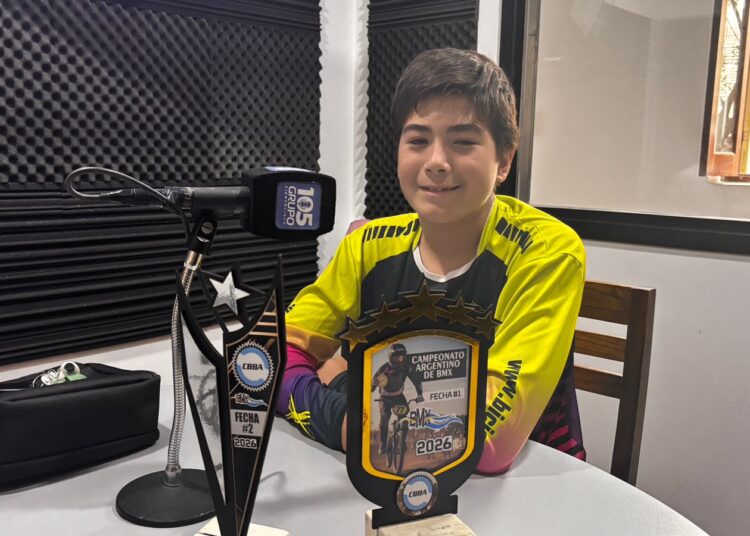 Ciro Bravo, el joven de Tres Arroyos que sueña en grande en el BMX