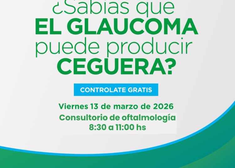 Campaña Nacional de Glaucoma: este viernes habrá controles gratuitos en el Hospital Municipal