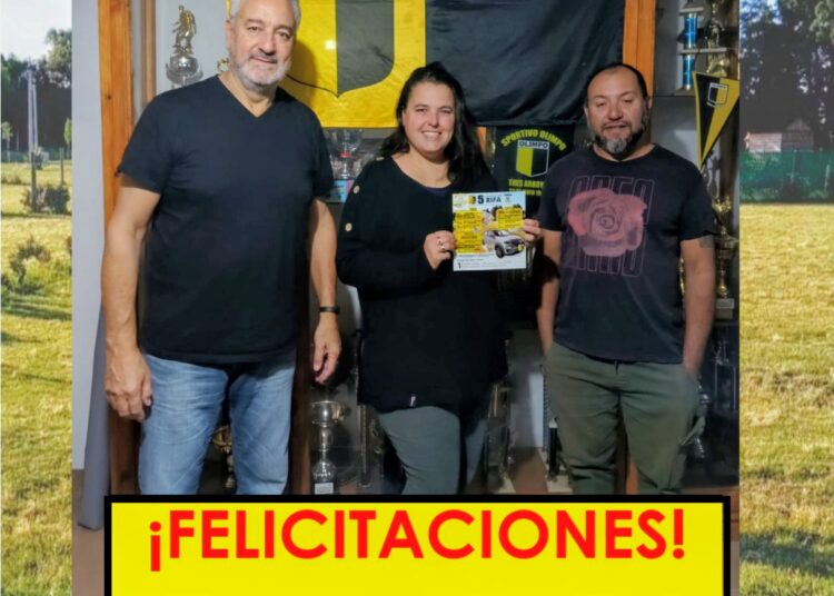 El Club Sportivo Olimpo anunció a la nueva ganadora de su sorteo mensual de abril