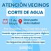 Obras estratégicas en la red de agua afectarán el suministro durante la jornada de mañana