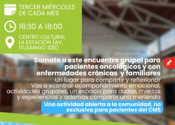El servicio de Oncología municipal convoca a un nuevo espacio de contención para pacientes y familiares