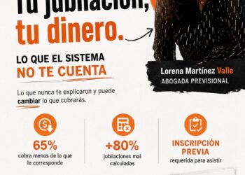 La Dra. Lorena Martínez Valle brindará una charla gratuita sobre jubilaciones y derechos previsionales La actividad se realizará este miércoles a las 19 horas y estará abierta
