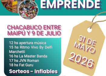 El paseo de la calle Chacabuco se viste de fiesta este domingo con una nueva edición del «Emprende»