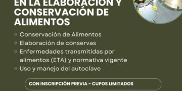 Producción segura y valor agregado: coordinan un taller práctico sobre elaboración y conservación de alimentos en la Chacra de Barrow