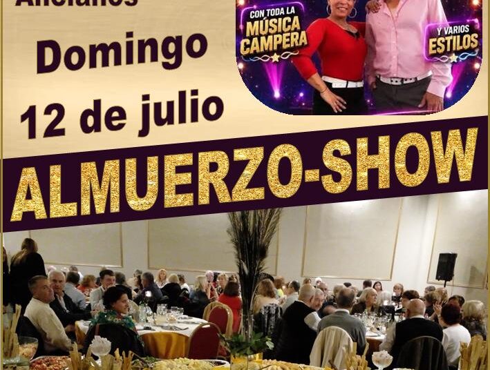 Organizan un almuerzo-show a beneficio del Hogar para Ancianos