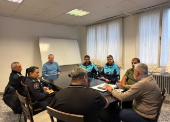 Federico Moller fue presentado ante las autoridades de seguridad del distrito
