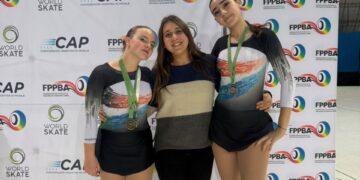 Colegiales brilló en Bahía Blanca y clasificó patinadoras al Nacional