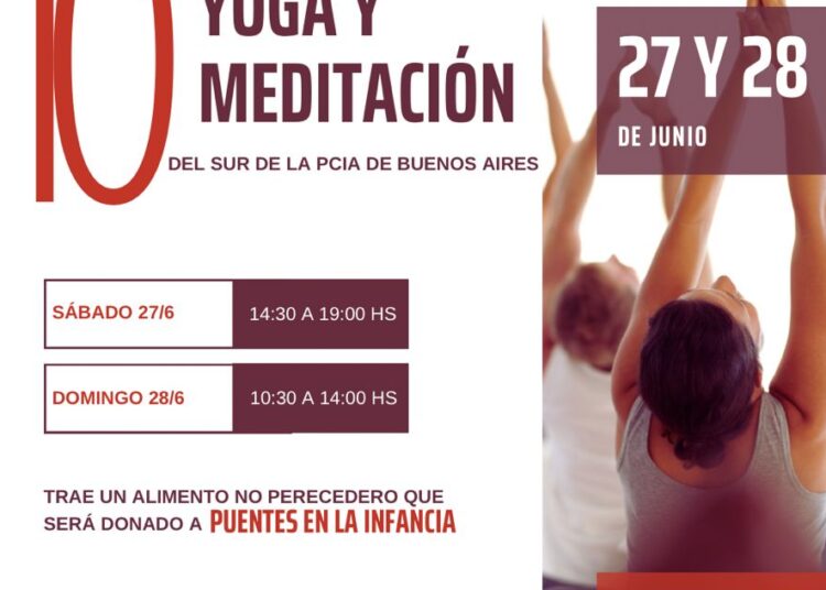 Invitan al 10° Congreso de Yoga y Meditación con actividades gratuitas y propuestas para toda la comunidad