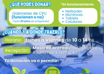 Tecnología que cura: el Hospital lanza una campaña de donación de computadoras y celulares para acelerar la Historia Clínica Digital