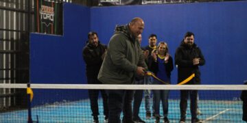 Echegoyen inauguró oficialmente su complejo de pádel y ya proyecta nuevas obras