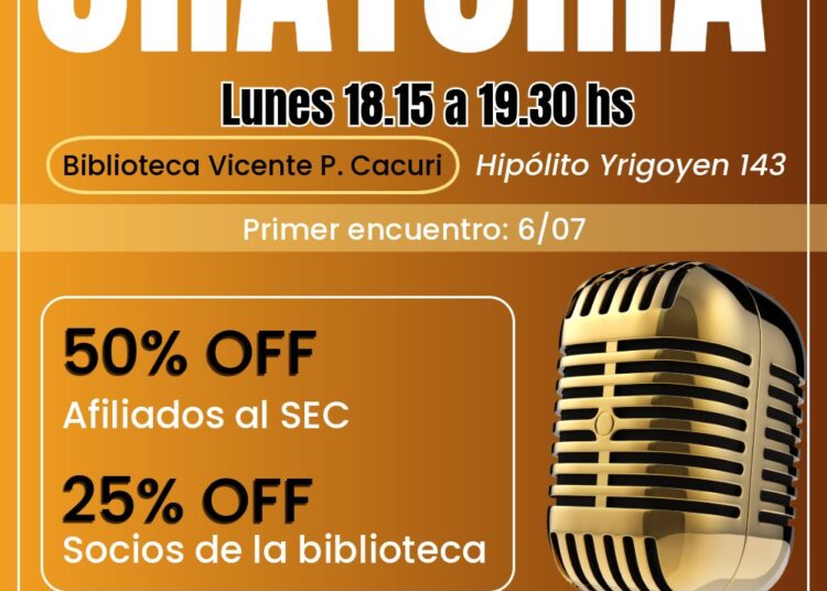 En la Biblioteca Vicente P. Cacuri invitan a participar de un curso intensivo de oratoria para fortalecer la comunicación y el liderazgo