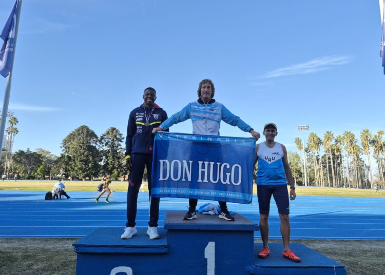 Luciano Saltapé brilló en Montevideo: campeón en salto en largo y subcampeón en salto en alto