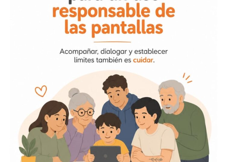 El Municipio lanzó una guía con pautas de uso responsable de pantallas en la infancia y adolescencia