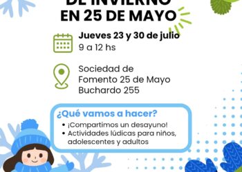 El CAPS 25 de Mayo organiza jornadas recreativas y de salud para las vacaciones de invierno