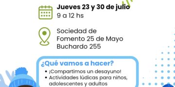 El CAPS 25 de Mayo organiza jornadas recreativas y de salud para las vacaciones de invierno