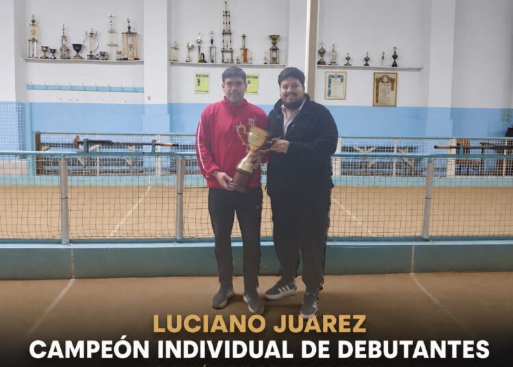 Luciano Juárez, campeón del Torneo Individual de Debutantes