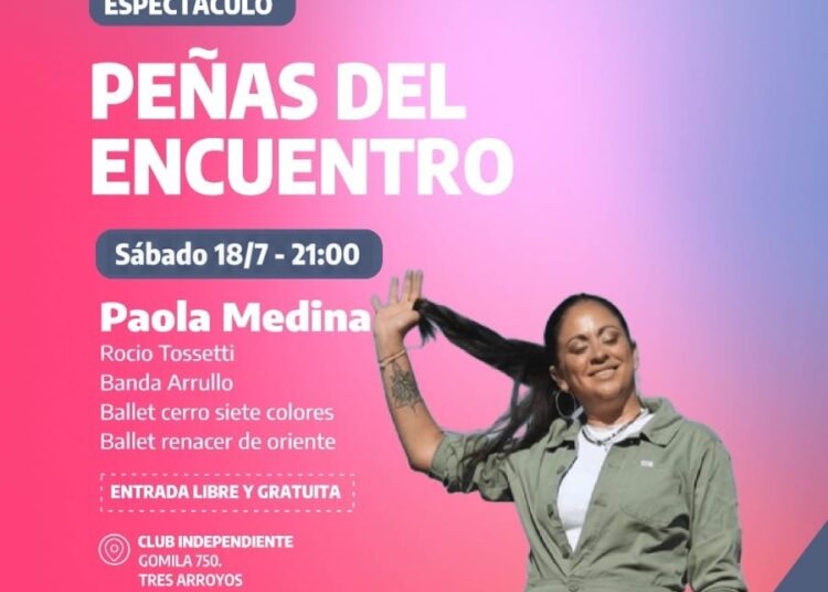 Peña folclórica y solidaria en Tres Arroyos