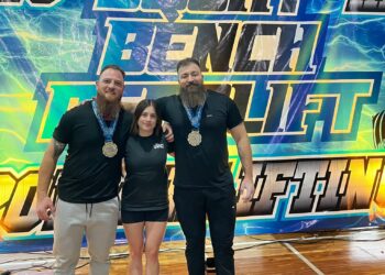 Tres Arroyos tuvo una actuación perfecta en el Argentino de Powerlifting: tres campeones y tres clasificados al plano internacional