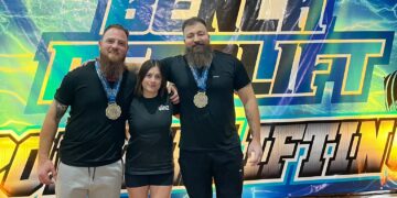 Tres Arroyos tuvo una actuación perfecta en el Argentino de Powerlifting: tres campeones y tres clasificados al plano internacional