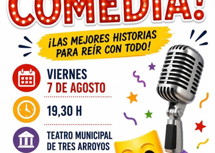 Candilejas presenta Noche de Comedia el viernes 7 de agosto en el Teatro Municipal
