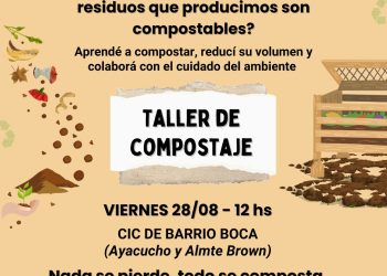Cuidado del medio ambiente: la Subsecretaría de Gestión Ambiental dictará un nuevo taller de compostaje en el CIC del barrio Boca