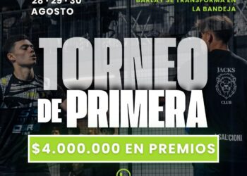 Pádel de Primera: La Bandeja prepara un torneo con cuatro millones de pesos en premios