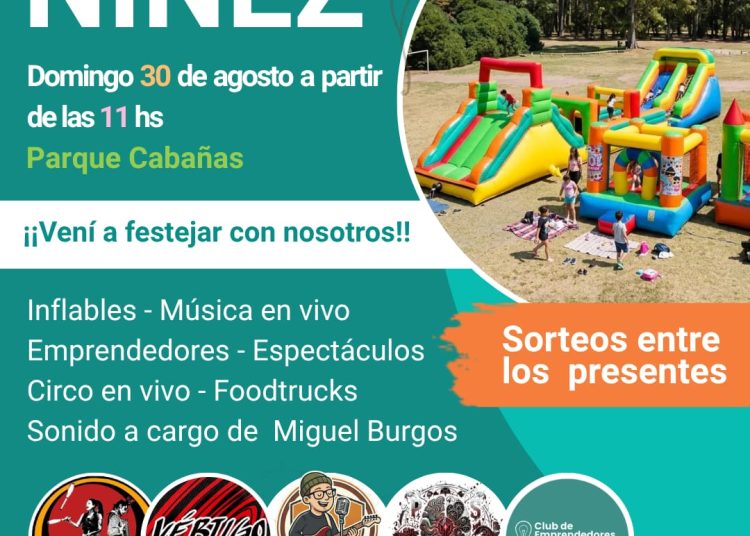 Fiesta en el Parque Cabañas: la comuna y el Club de Emprendedores preparan una gran jornada para celebrar el Día de la Niñez