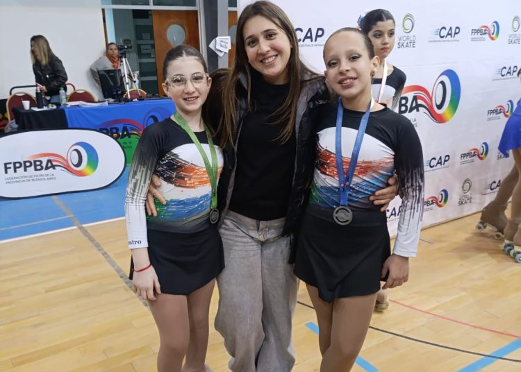 Rumbo al Nacional: dos patinadoras de Colegiales representan a la provincia en Río Negro con el sueño del Absoluto