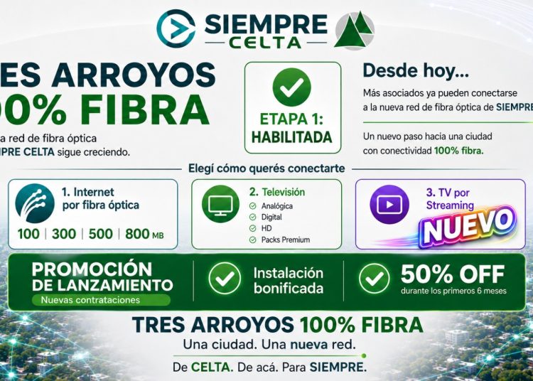 SIEMPRE CELTA habilitó la primera etapa de su nueva red de fibra óptica