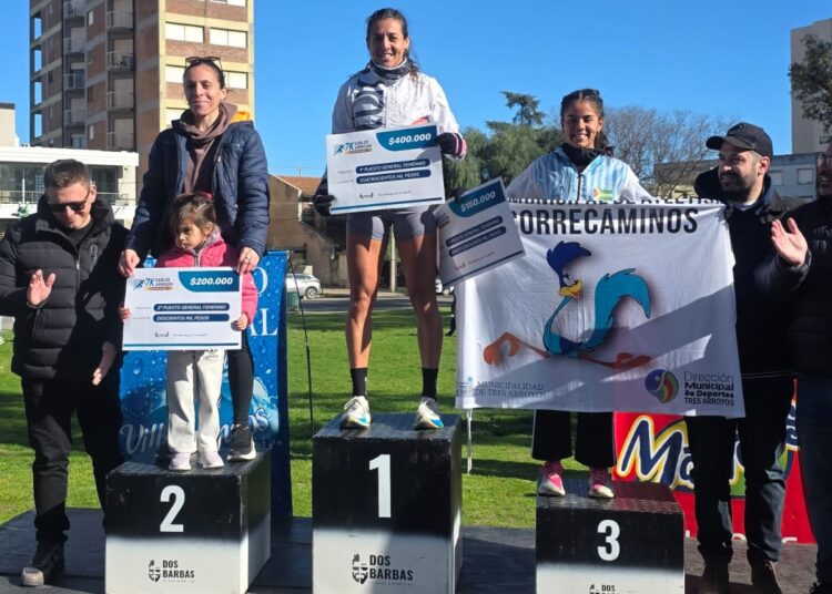 Constanza Garrido volvió a destacarse en los 7K Rigoni de Bahía Blanca
