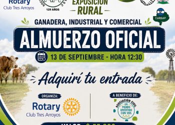 Solidaridad y tradición: el Rotary Club Tres Arroyos organiza el Almuerzo Oficial de la 169° Exposición Rural