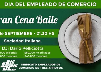 El Sindicato Empleados de Comercio celebrará su día con una gran fiesta y sorteos millonarios