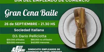 El Sindicato Empleados de Comercio celebrará su día con una gran fiesta y sorteos millonarios